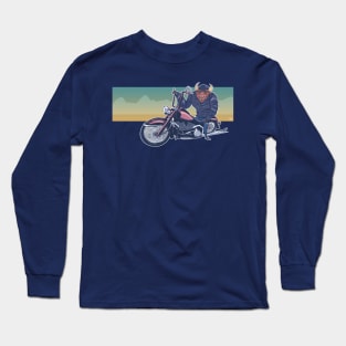 Biker Buffalo Long Sleeve T-Shirt